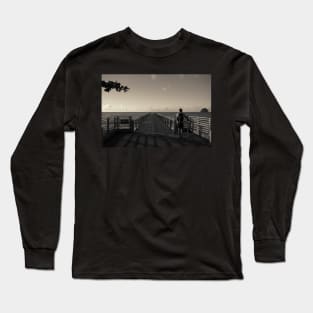 Man on Pier Long Sleeve T-Shirt